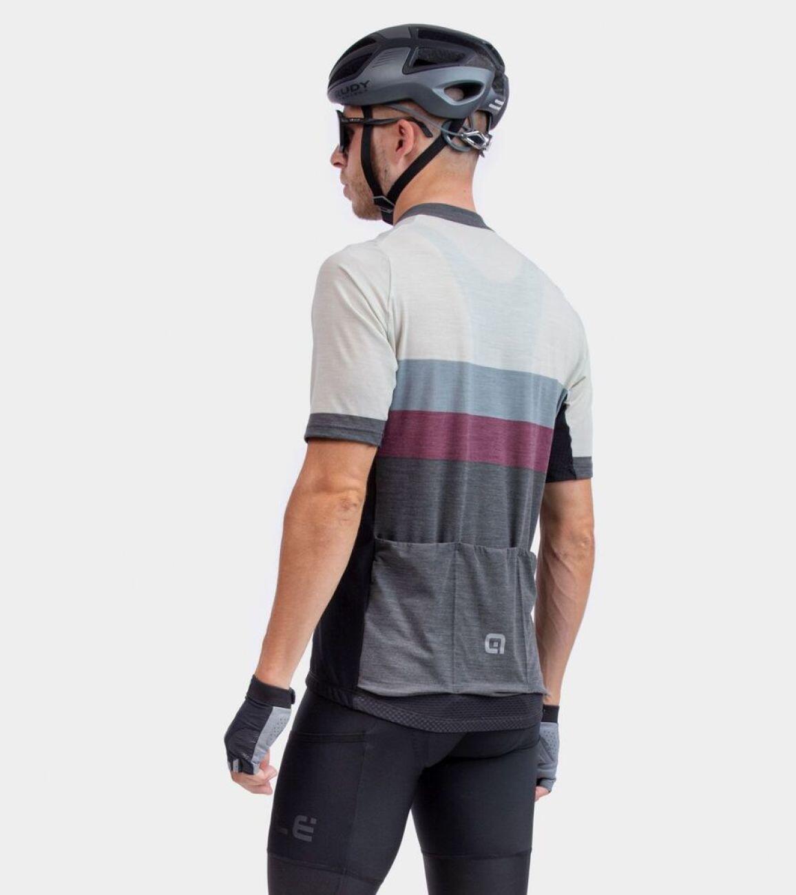 Maillot Manches Courtes Alé Chaos Gris 3/5
