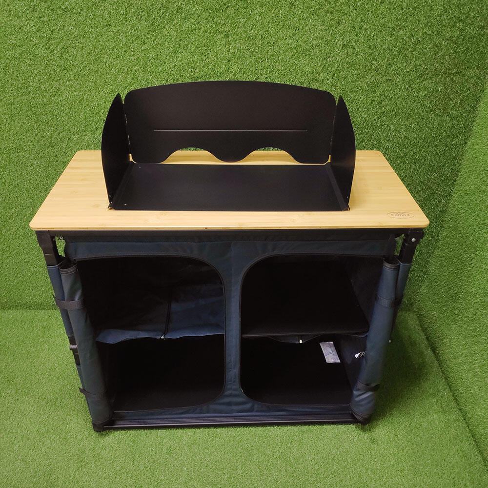 Mueble de cocina Bamboo Quick Slide con paraviento y fregadero - 2 módulos 4/7