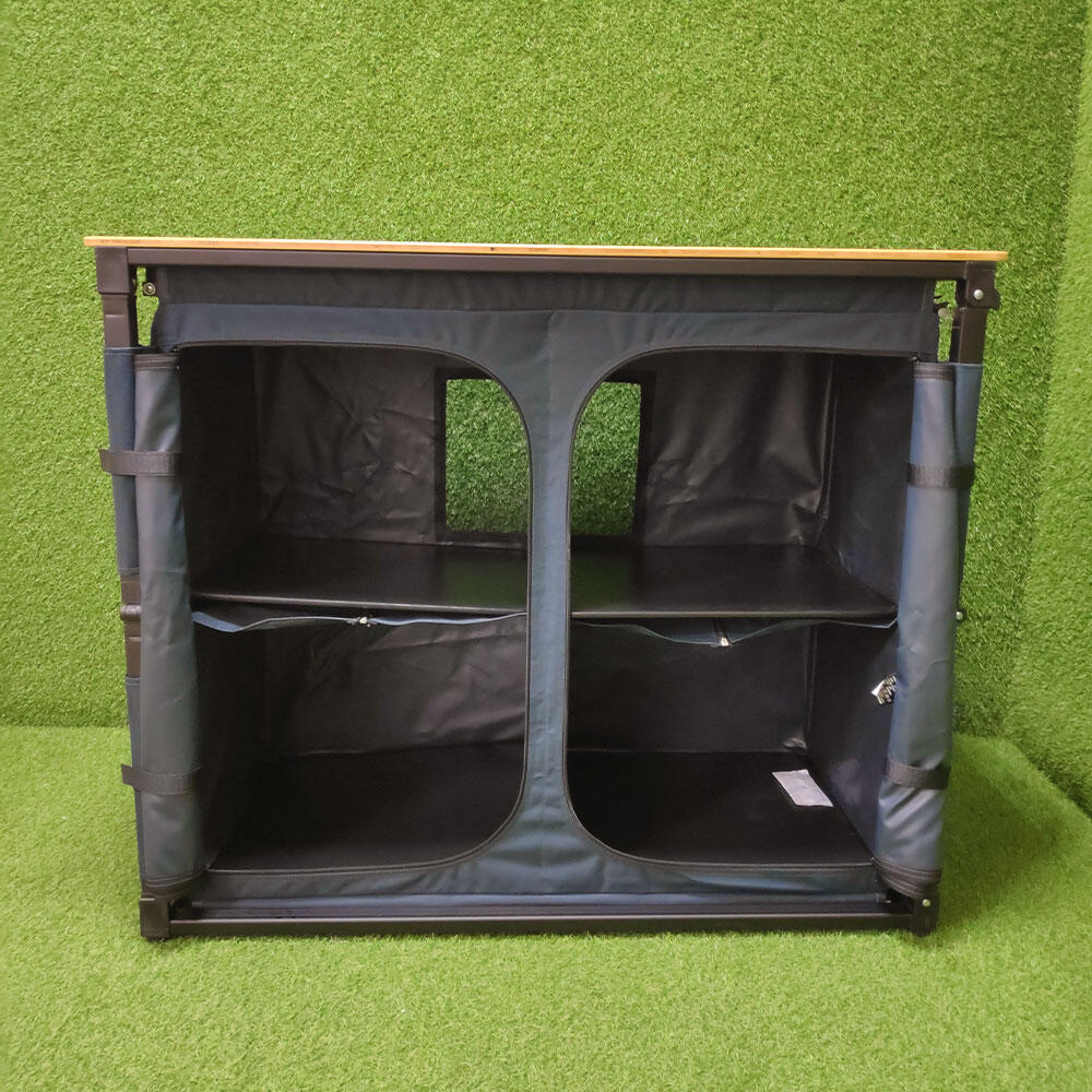 Mueble de cocina Bamboo Quick Slide con paraviento y fregadero - 2 módulos 3/7