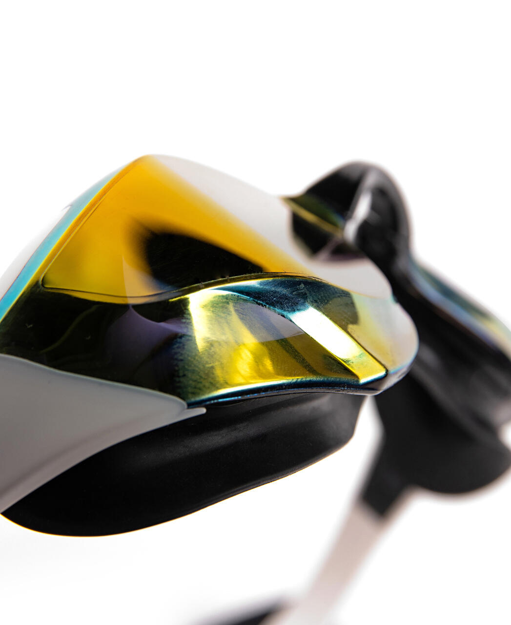 Arena Cobra Edge Swipe Schwimmbrille Verspiegelte Gläser Gelb Weiß Schwarz 7/7