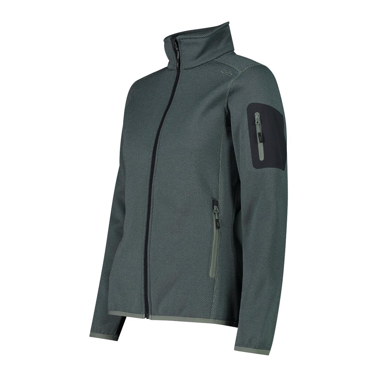 CMP Damen Jacke Knitted Melange Fleece Jacket 3H14746 3/5