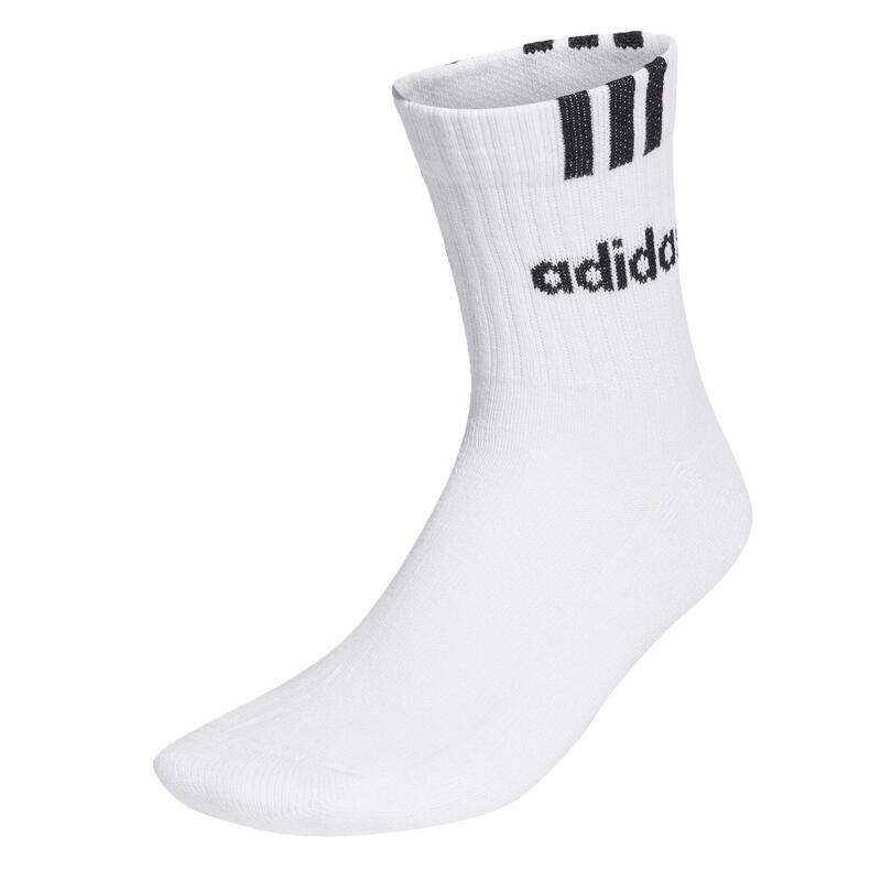 Set de 3 perechi de șosete Linear Half-Crew cu amortizare și 3 dungi
