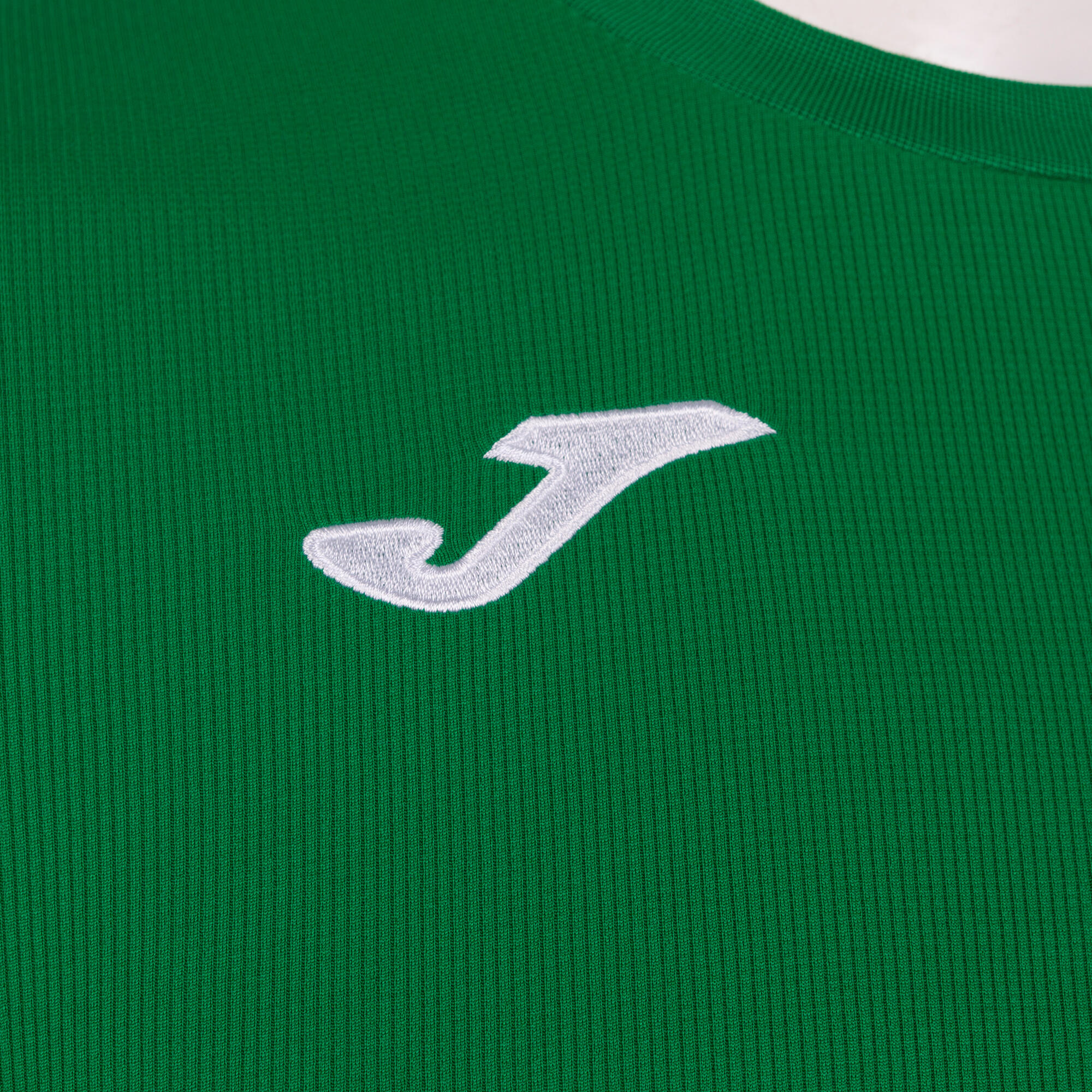 T-Shirt Manga Curta Futebol Criança Joma Campus III Verde 3/4