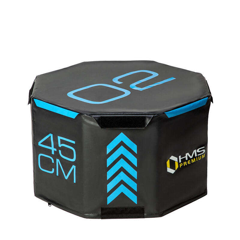 Skrzynie plyometryczne soft octagon zestaw HMS Premium PYOBS01 (3 części)