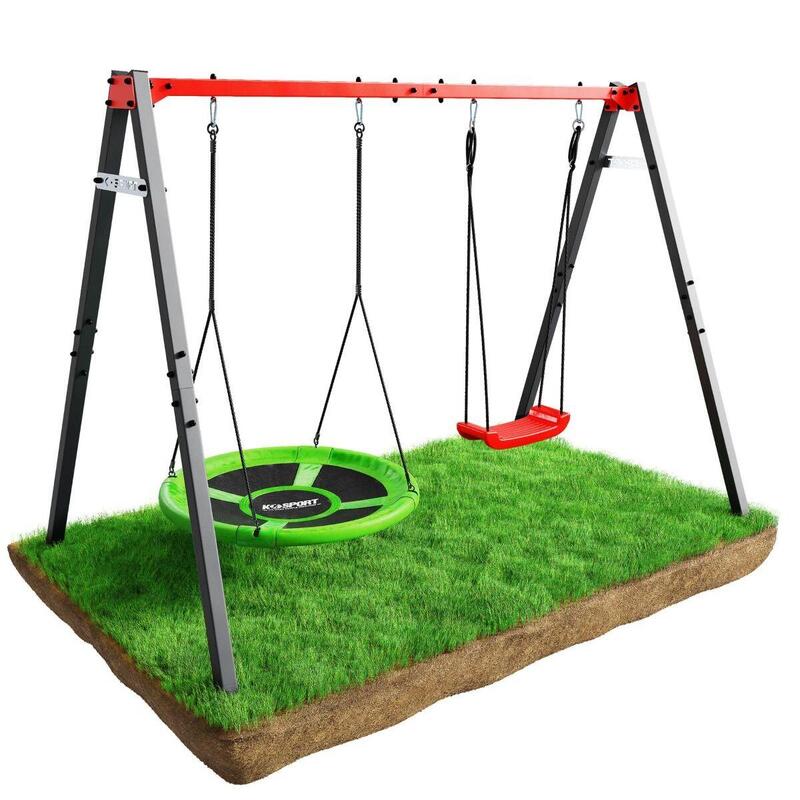 Set leagan cu cuib de stork K-SPORT KSOZ015, Rosu, 200kg