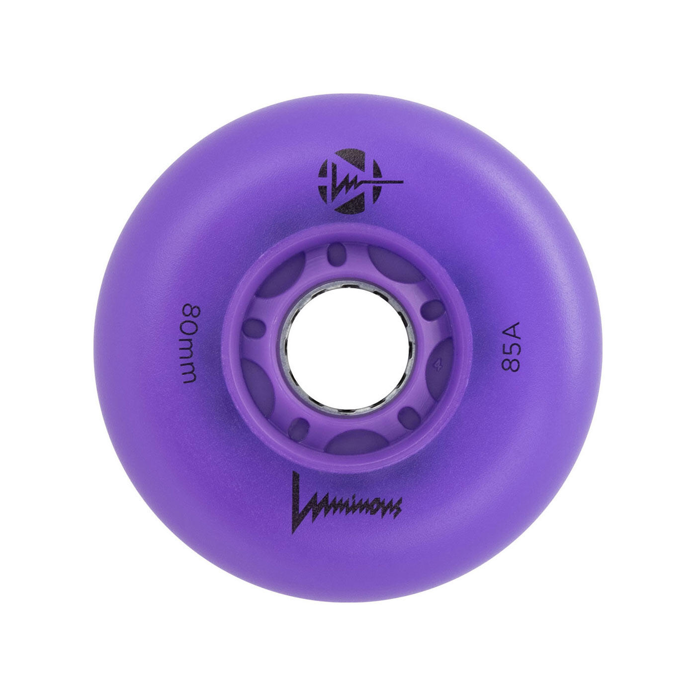 Kółka świecące do rolek Seba Luminous Led 80mm/85A Purple 4 sztuki 2/2