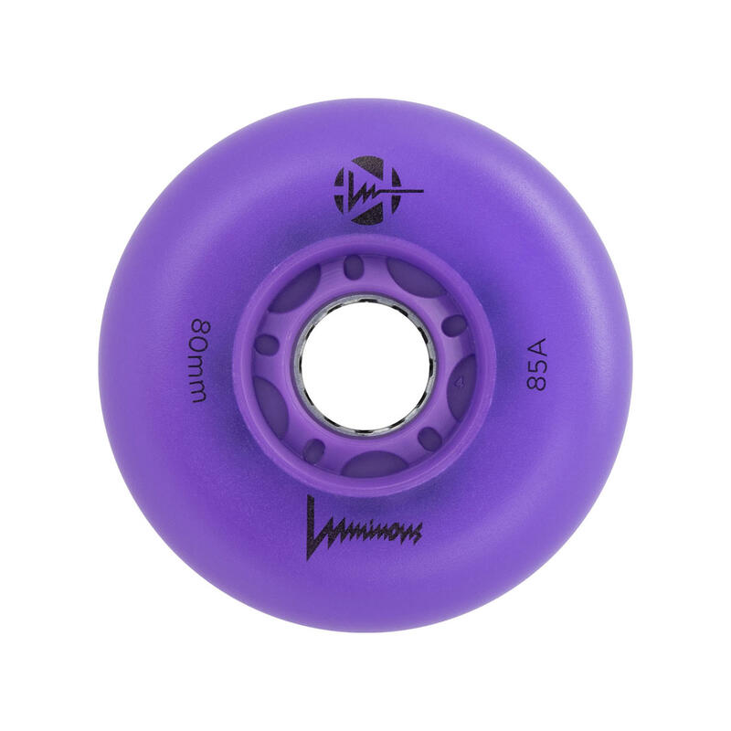 Kółka świecące do rolek Seba Luminous Led 80mm/85A Purple 4 sztuki