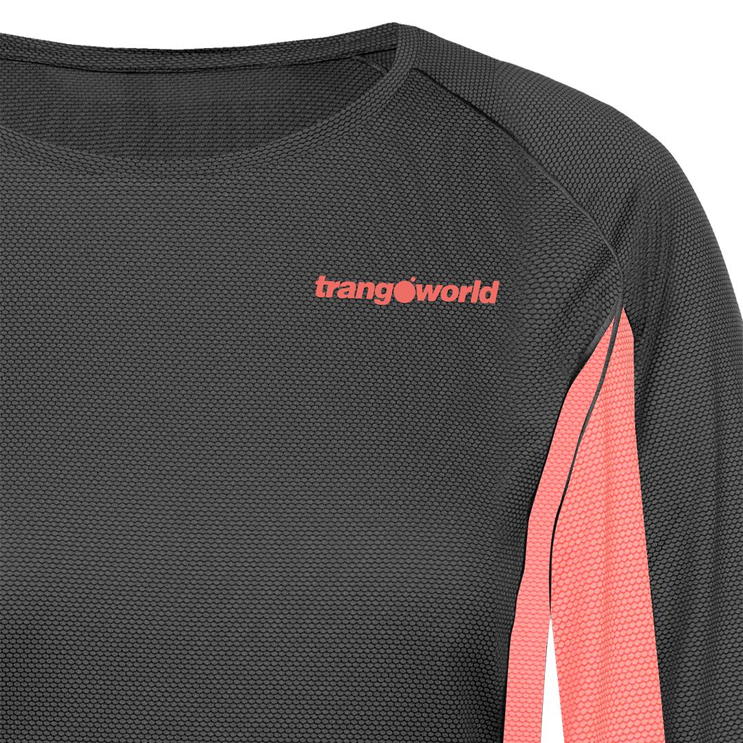 Camiseta manga larga para Mujer Trangoworld Sardala Gris/Naranja 2/2