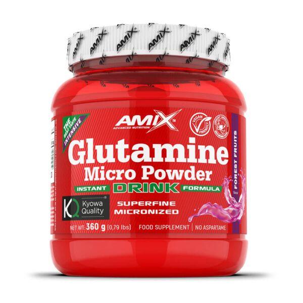 AMIX Glutamine micro powder drink - 360g Frutas do Bosque da Amix Nutrition