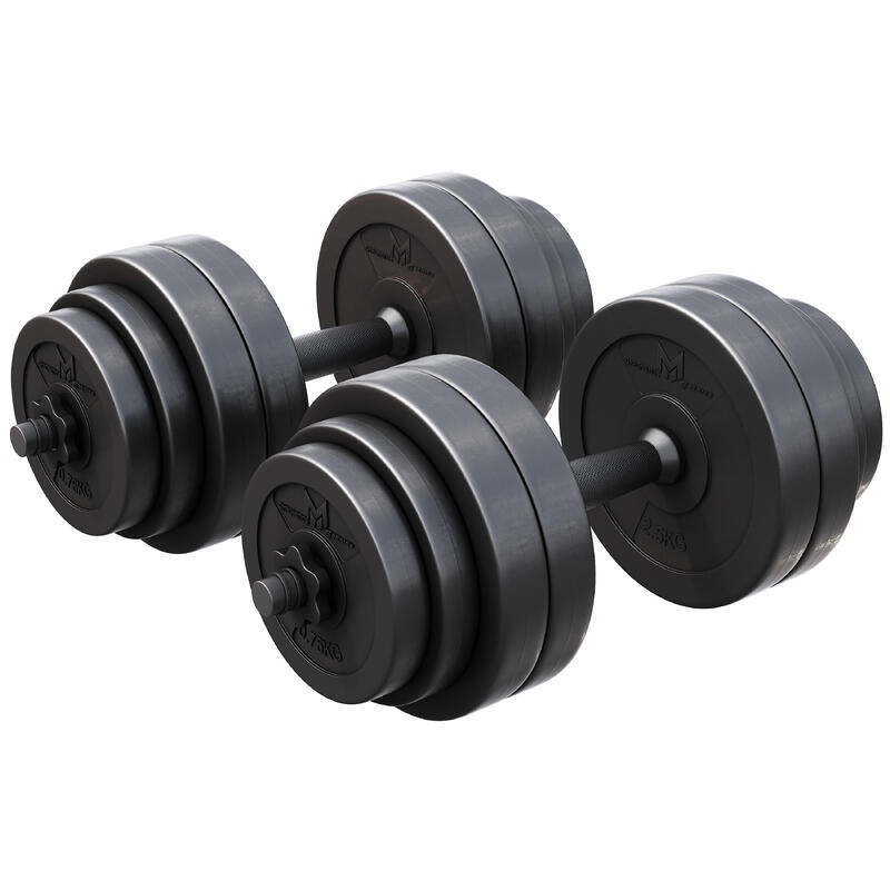 Set gantere E-Series 25 mm 30 kg GYRONETICS