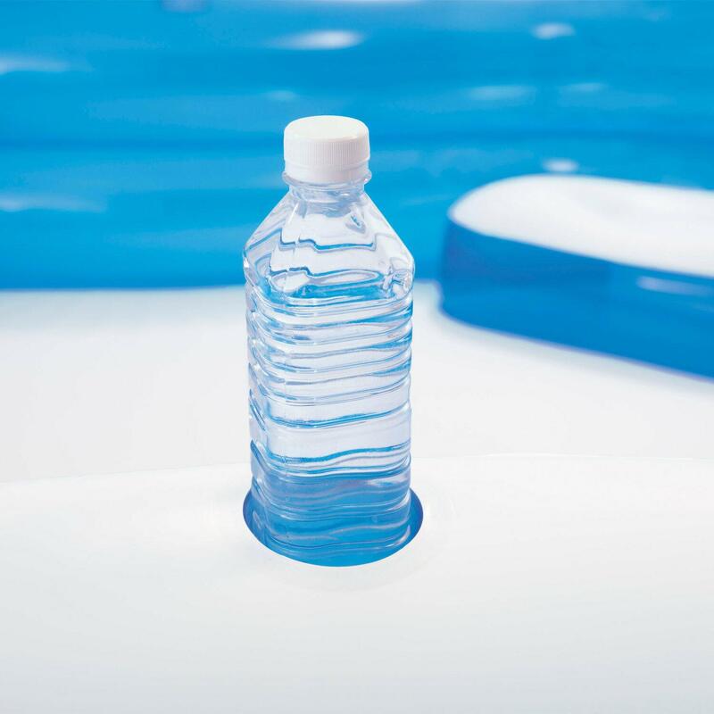 Piscina insuflável com assentos 229x229x66 cm - 990 l