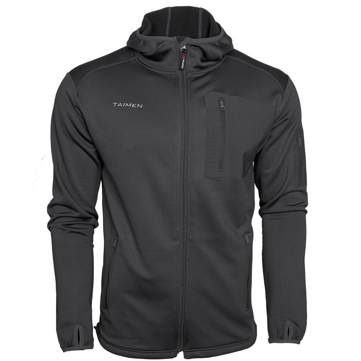 Bluza z kapturem Taimen Polartec Power Stretch - Ciemnoszara 5/5