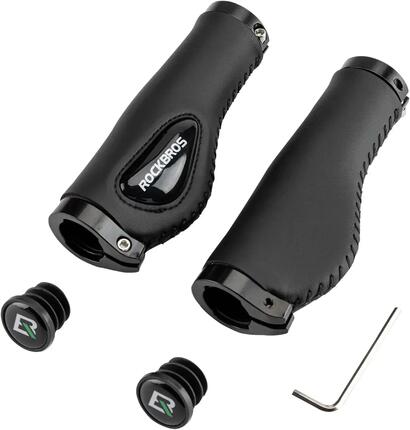 Fietshandvaten ROCKBROS Eco-leer Zwart