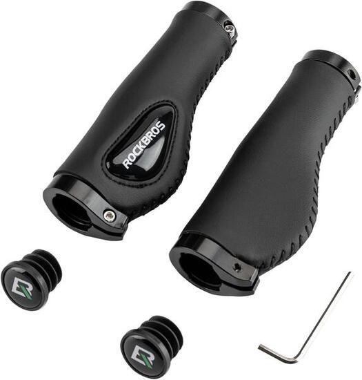 Fietshandvaten ROCKBROS Eco-leer Zwart