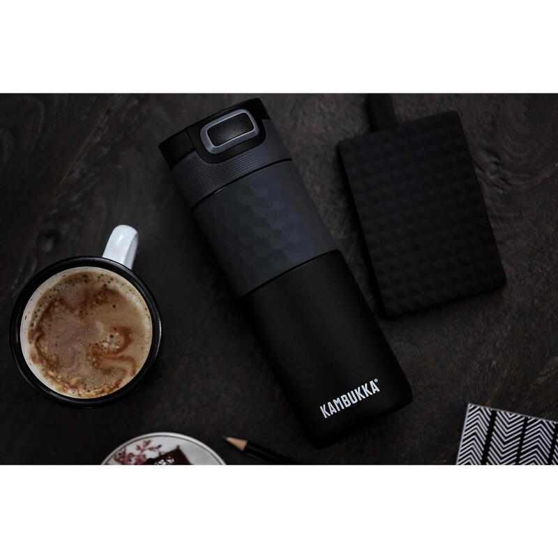 Kubek termiczny termos samochodowy Etna Grip 500 ml - Black Steel