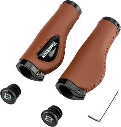 Fietshandvaten ROCKBROS Eco-leer Zwart