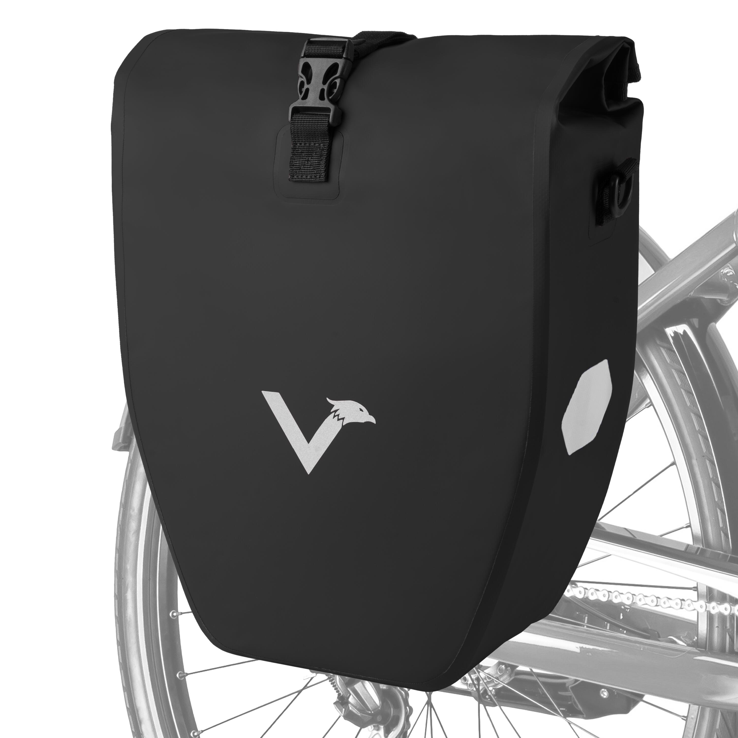 VALKENTAL Fietstas voor bagagedrager Fiets Bagagedraagtas 20L waterdicht