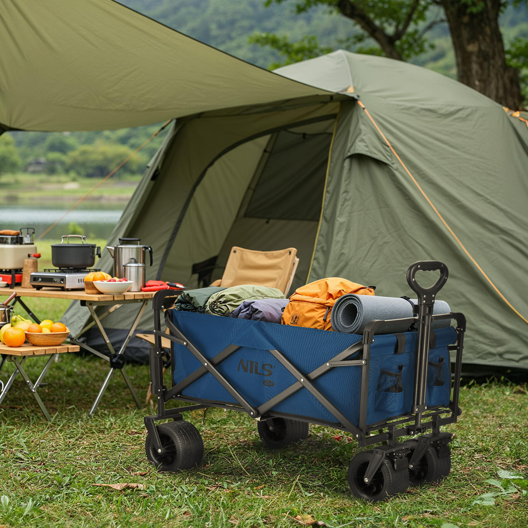 Bollerwagen 120L NC2605 NILS CAMP | Decathlon