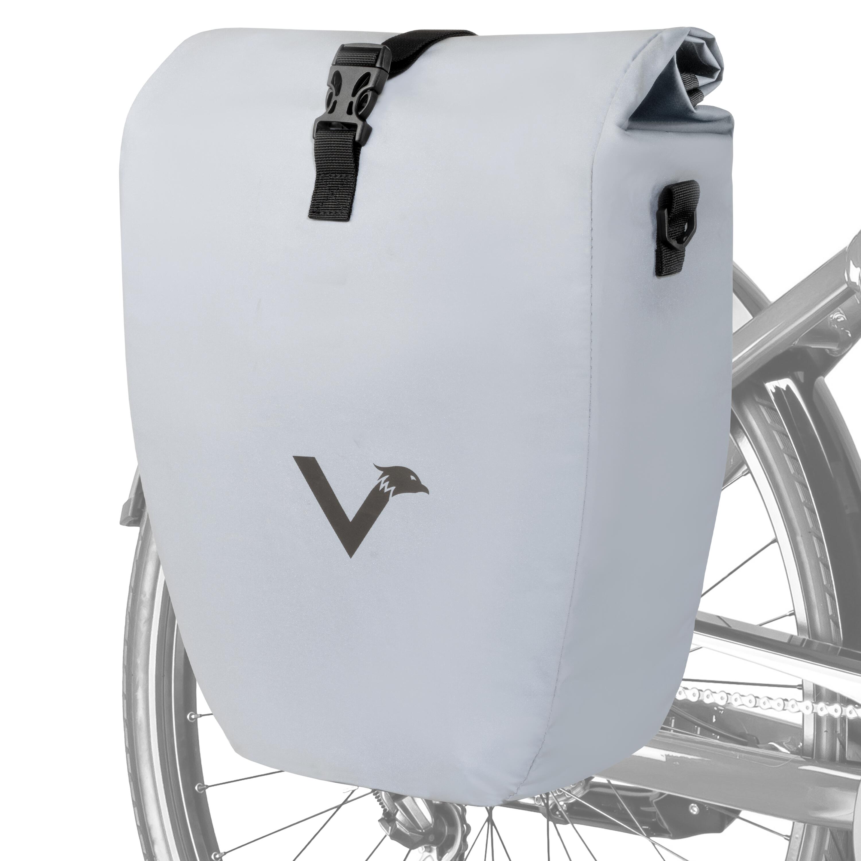 VALKENTAL Fahrradtasche Gepäckträgertasche wasserdicht & reflektierend 20 L - ValkBasic