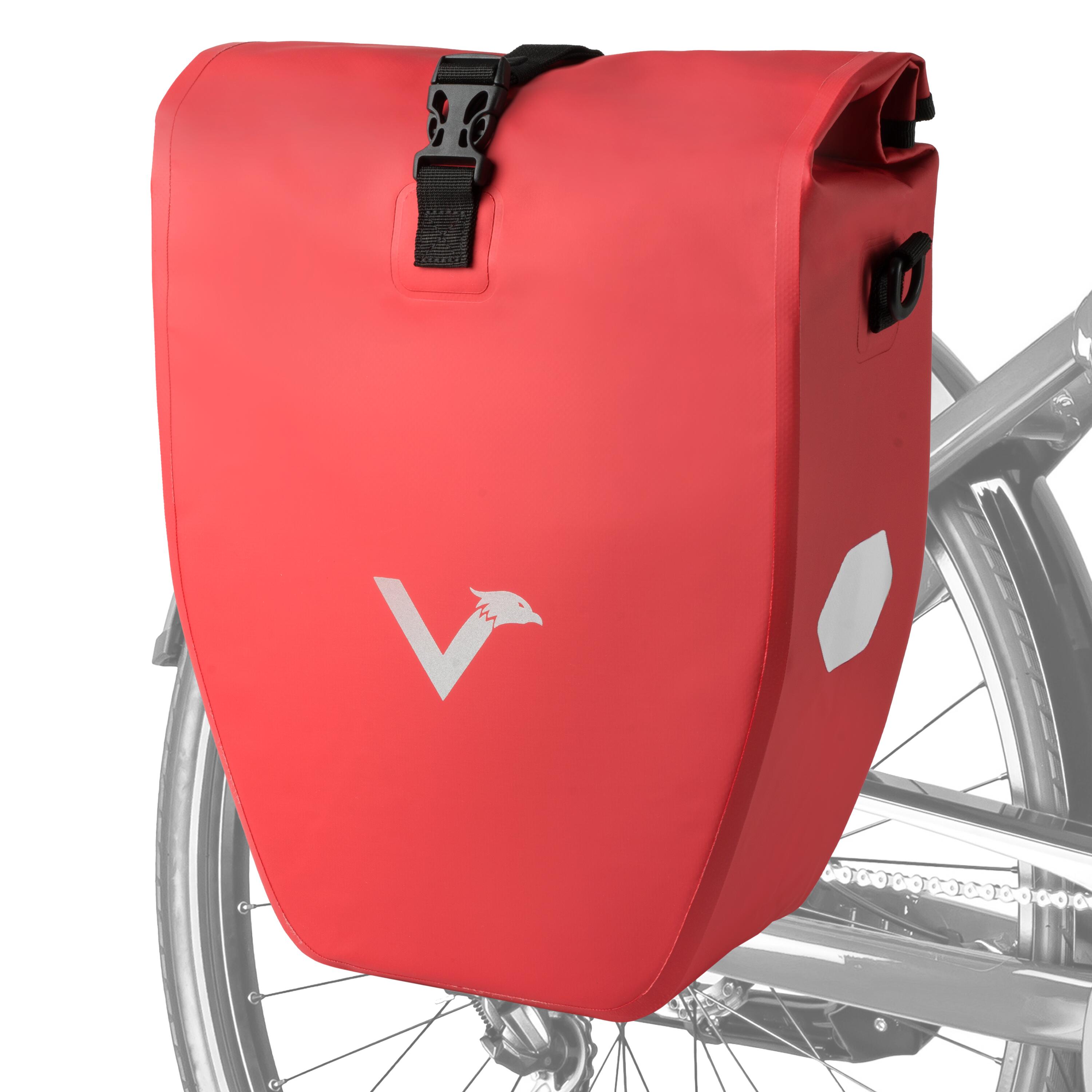 VALKENTAL Fahrradtasche Gepäckträgertasche wasserdicht & reflektierend 20 L - ValkBasic