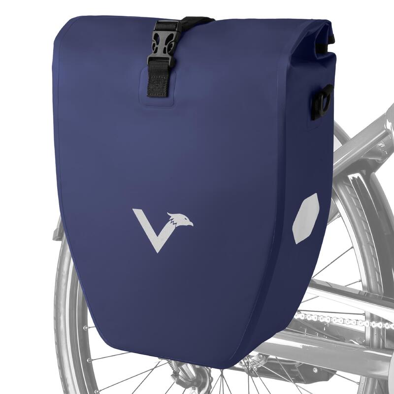 Alforge para bagageiro impermeável refletivo 20 L - ValkBasic