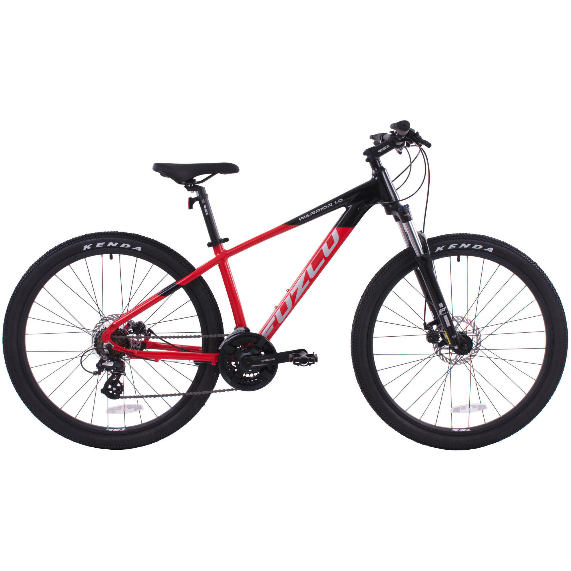 Rower górski 27,5” Fuzlu Warrior 1.0 15"  czarno-czerwony połysk