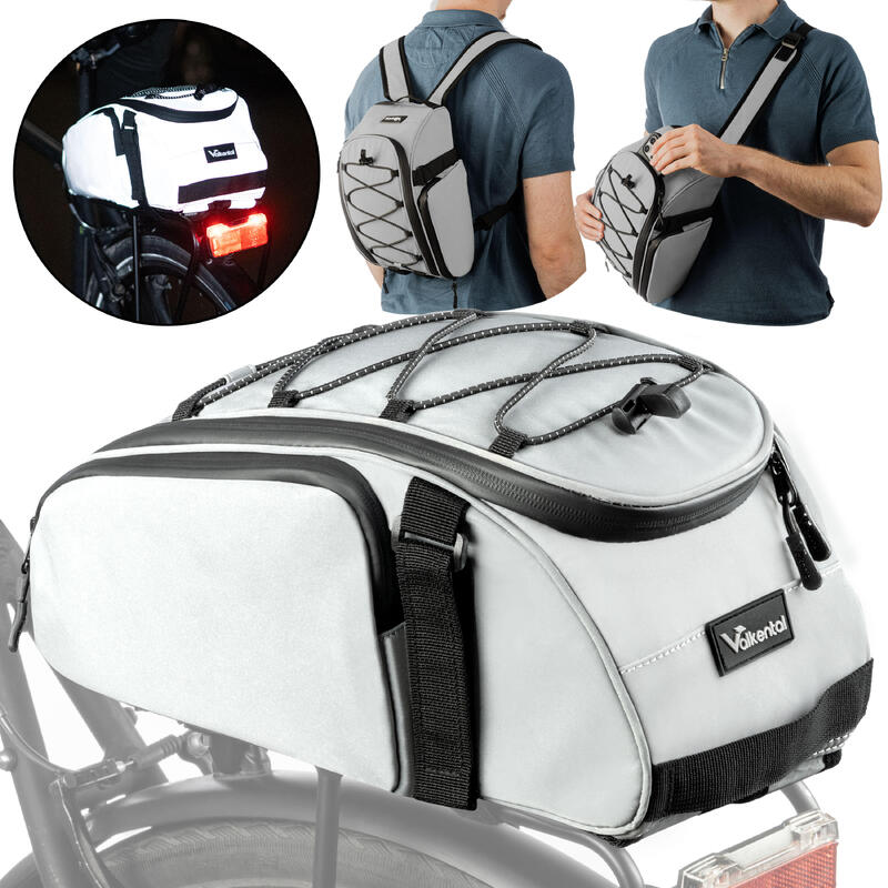 Bagageiro impermeável com função mochila - Trunk Bag - 10 L