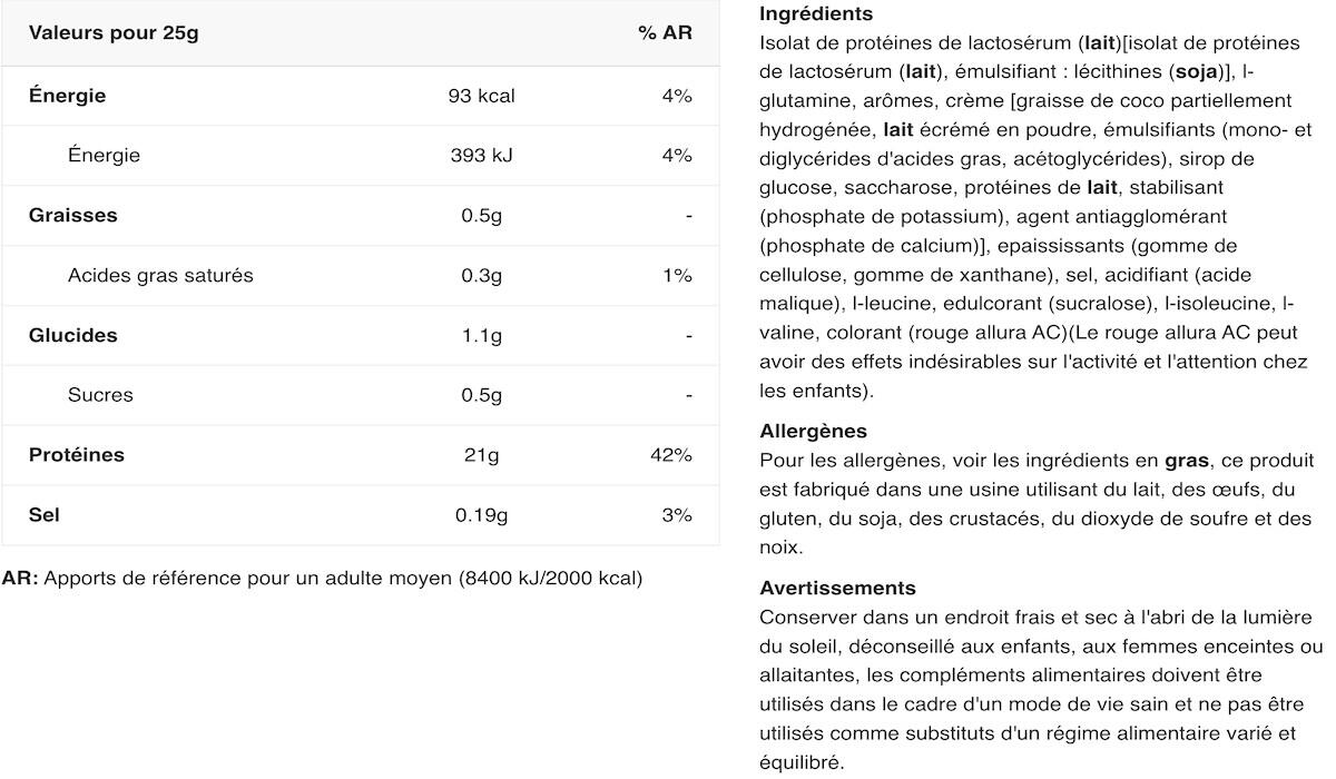Wei-isolaat - Iso Whey Zero (1816 G) - Aardbei 2/4