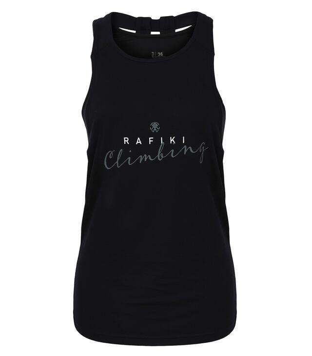 Débardeur femme Rafiki AKIRA noir recyclé TENCEL, soutien‑gorge intégré 1/5