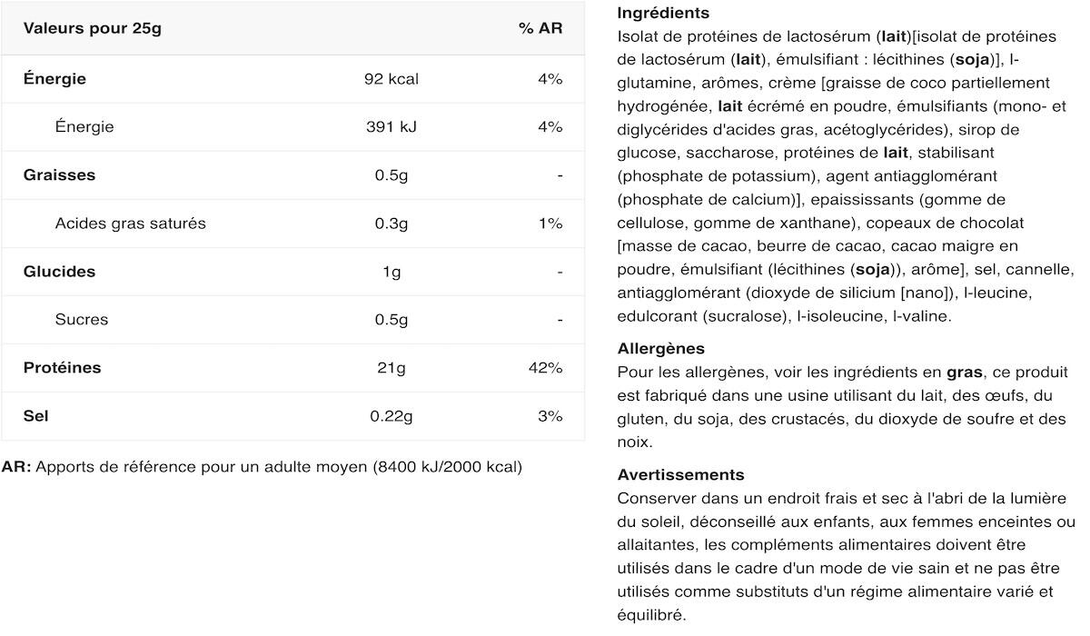 Wei-isolaat - Iso Whey Zero (1816 G) - Koekjes & Crème 2/4
