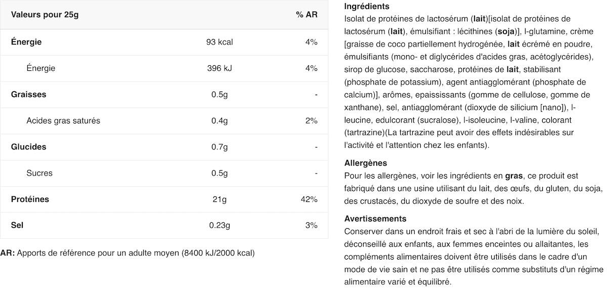 Wei-isolaat - Iso Whey Zero (1816 G) - Vanille 2/4