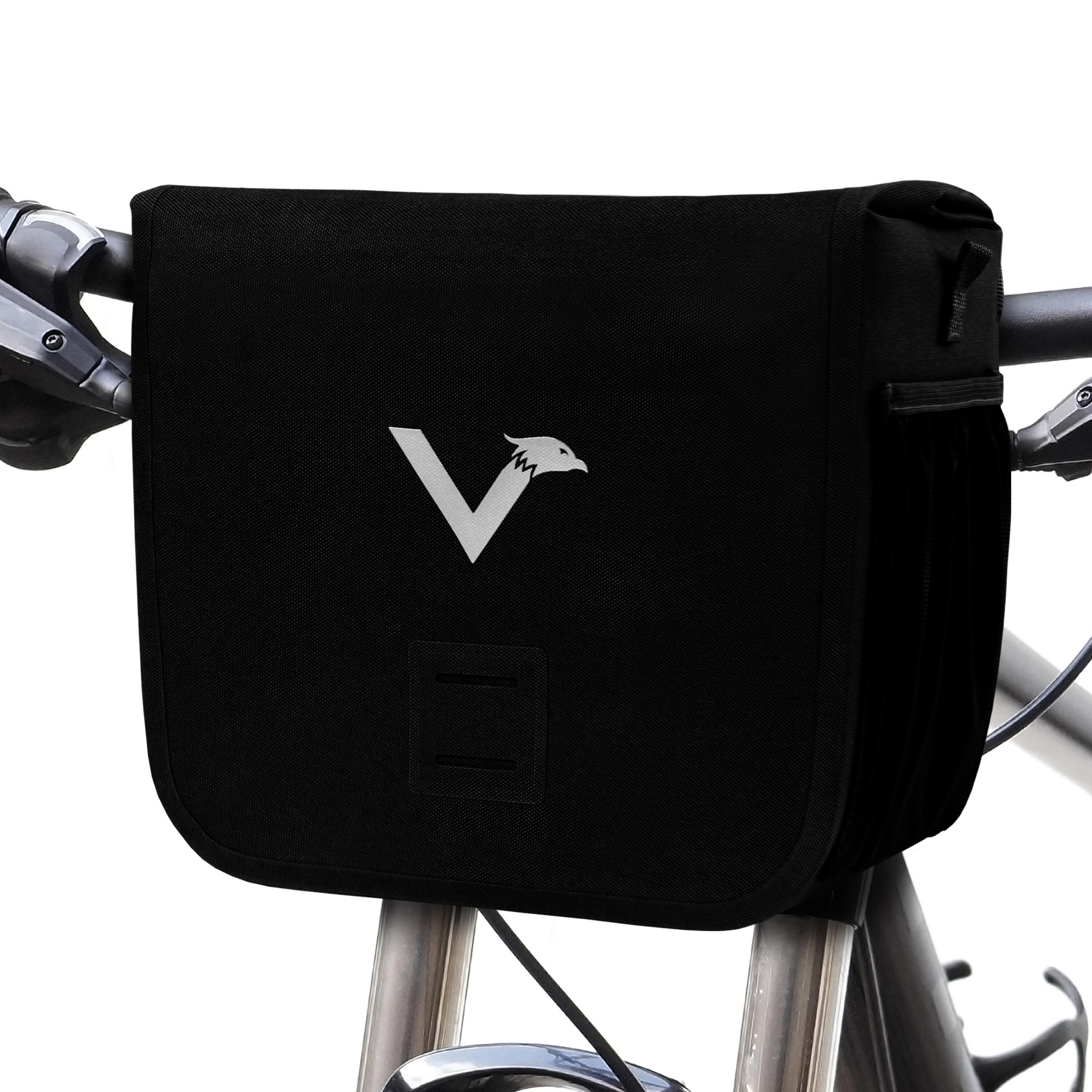 Valkental - Sac De Guidon Pour Velo Etanche Avec Compartiment Pour Telephone Portable 7l - Sacoche De Guidon - Noir - Decathlon