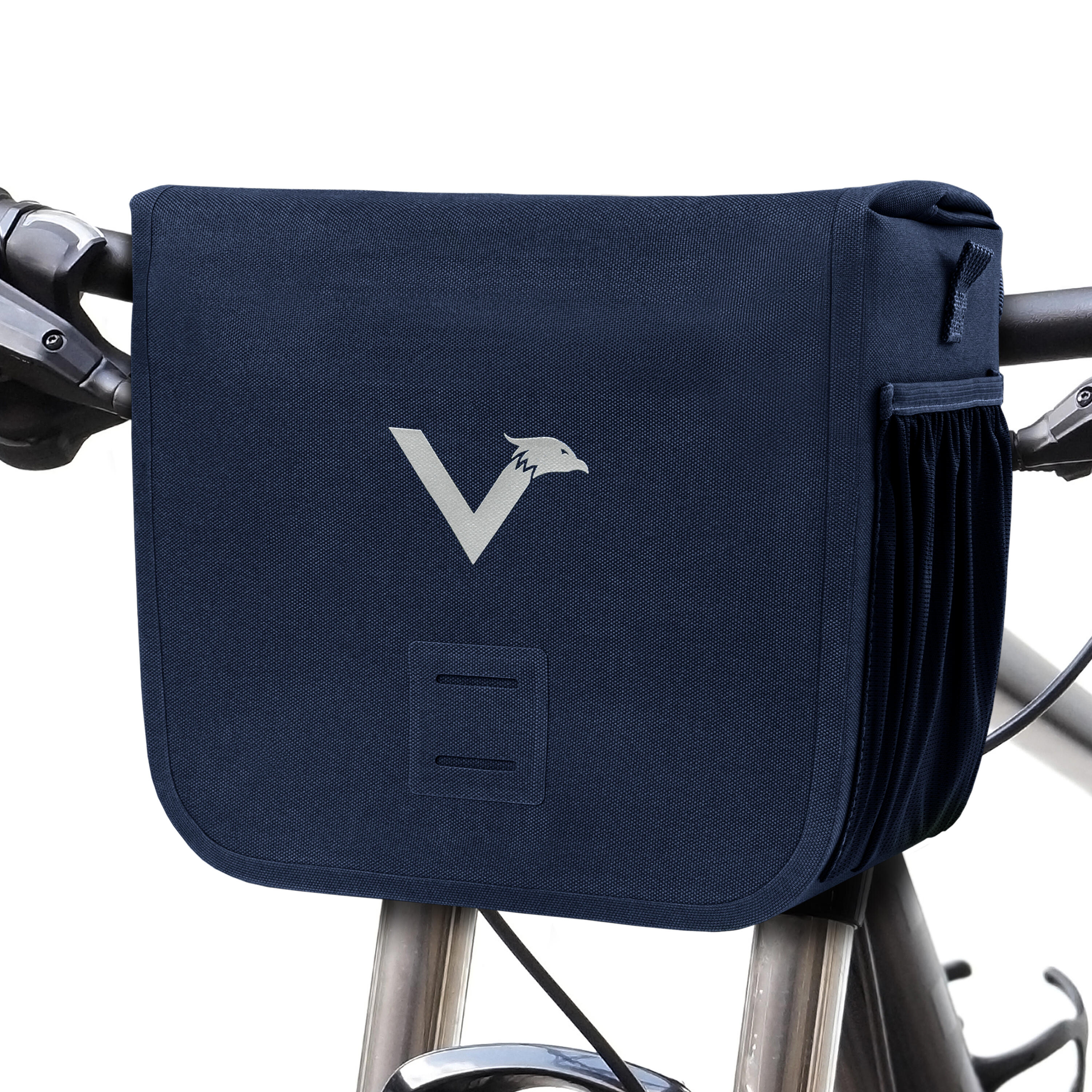 Valkental - Sac De Guidon Pour Velo Etanche Avec Compartiment Pour Telephone Portable 7l - Sacoche De Guidon - Bleu - Decathlon