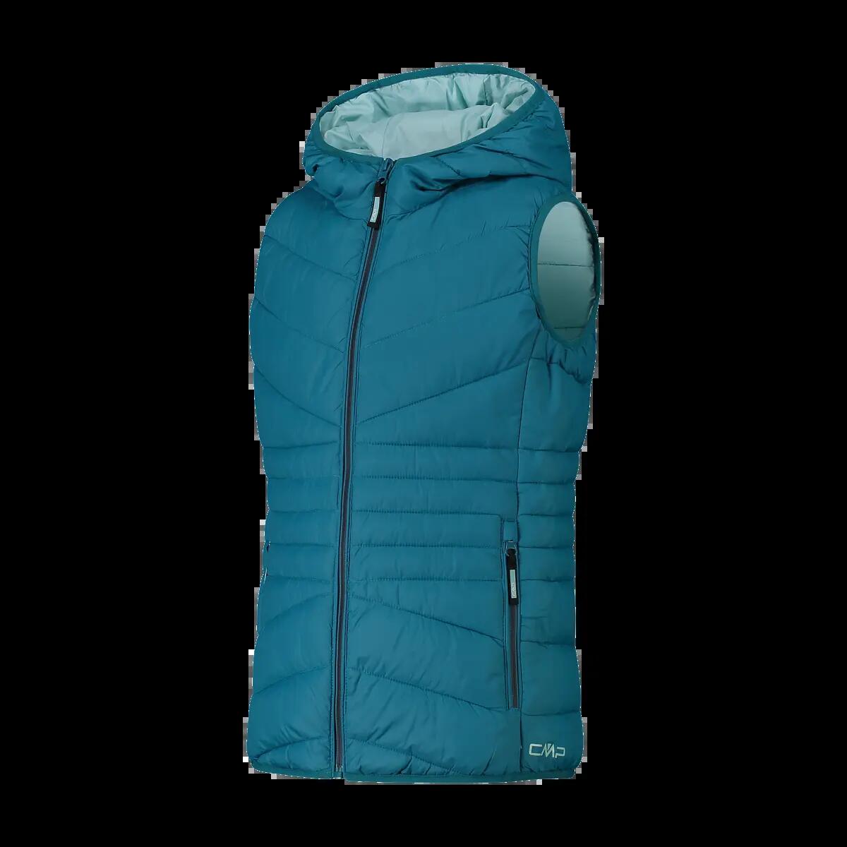 Gilet imbottito con cappuccio per ragazza CMP 3/8