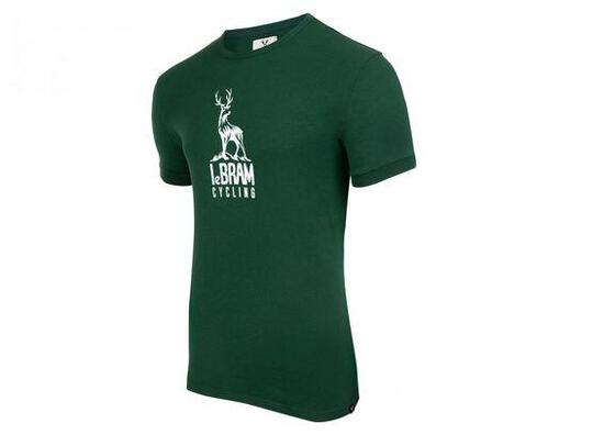 Camiseta de manga corta LeBram Deer verde oscuro