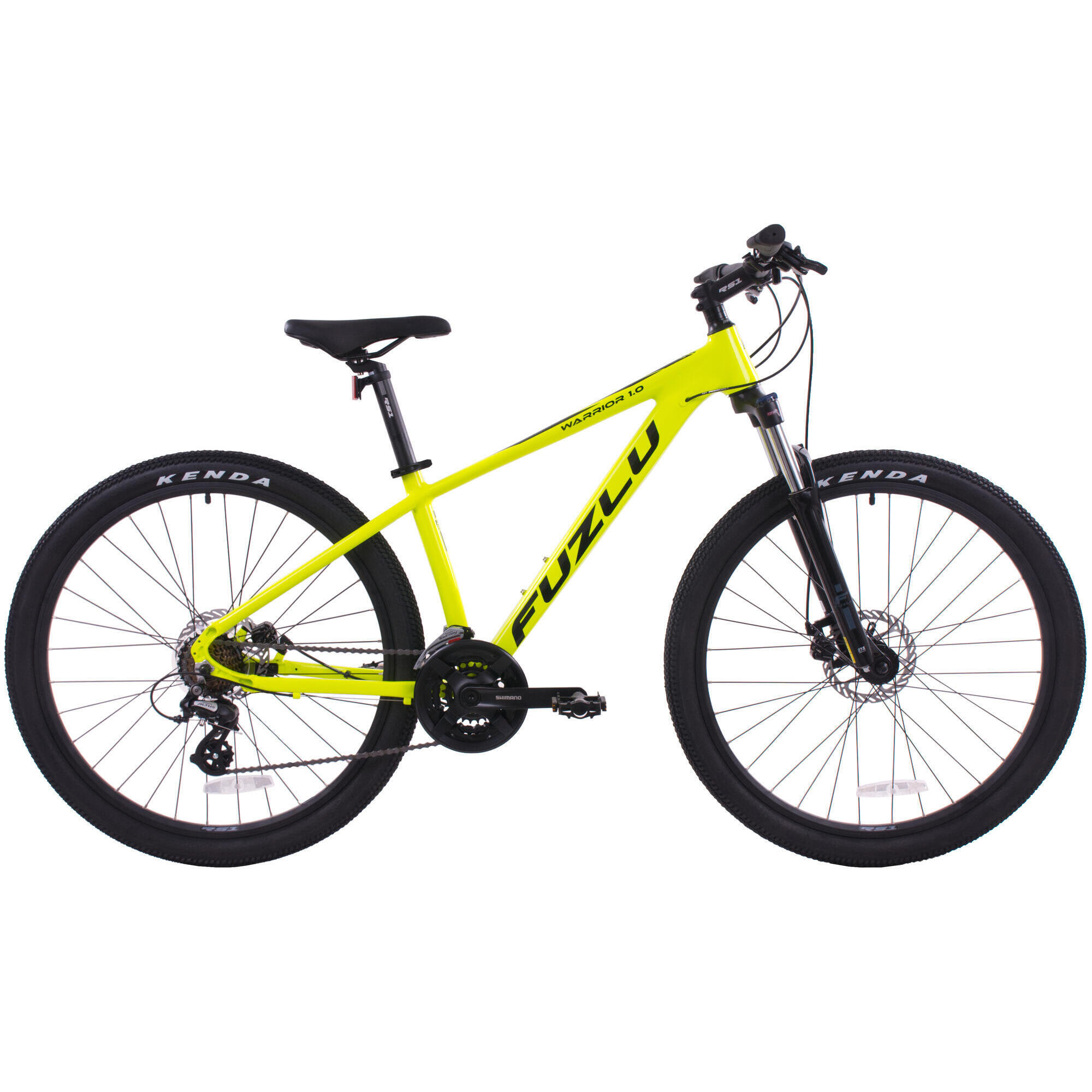 Rower górski 27,5” Fuzlu Warrior 1.0 17"  limonkowo-czarny połysk
