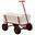 SUNNY Billy Chariot de Jardin, Chariot de Plage, Bois - Rouge