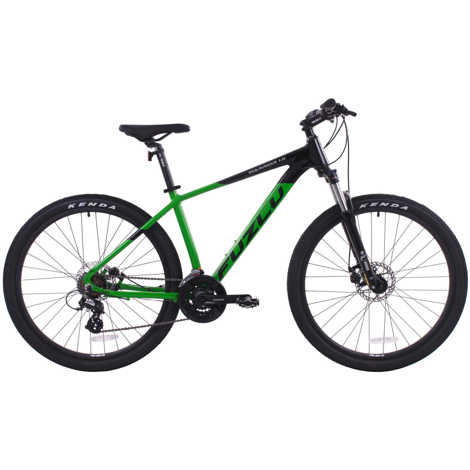 Rower górski 27,5” Fuzlu Warrior 1.0 17"  czarno-zielony połysk