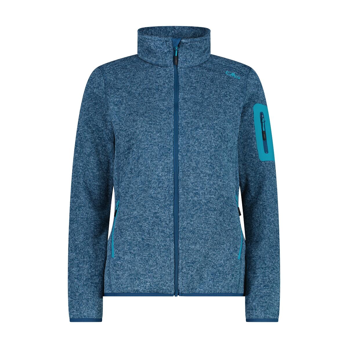 CMP Damen Jacke Knitted Melange Fleece Jacket 3H14746 1/3