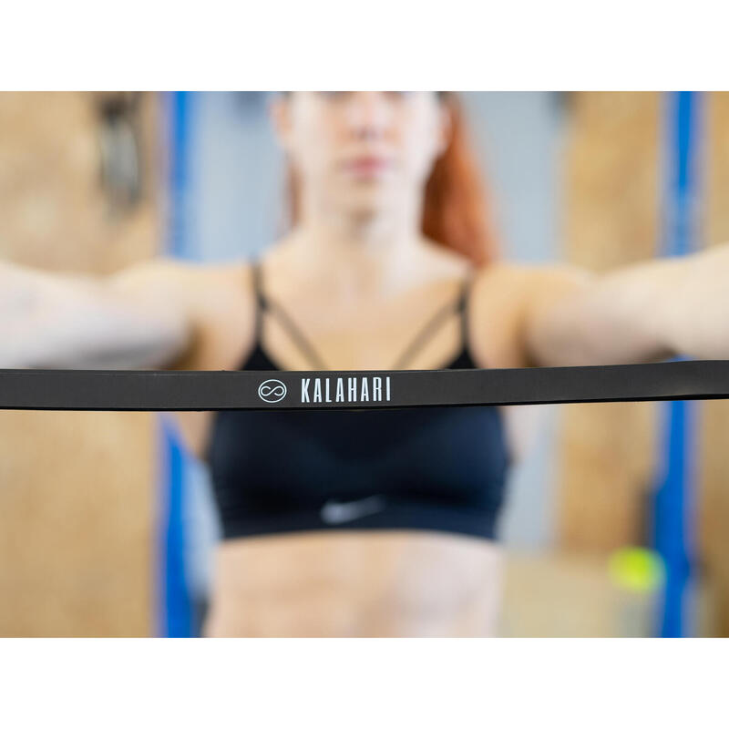 Bandă Elastică Neagră 10 la 30kg,  Elastic fitness pentru antrenament, tracțiuni