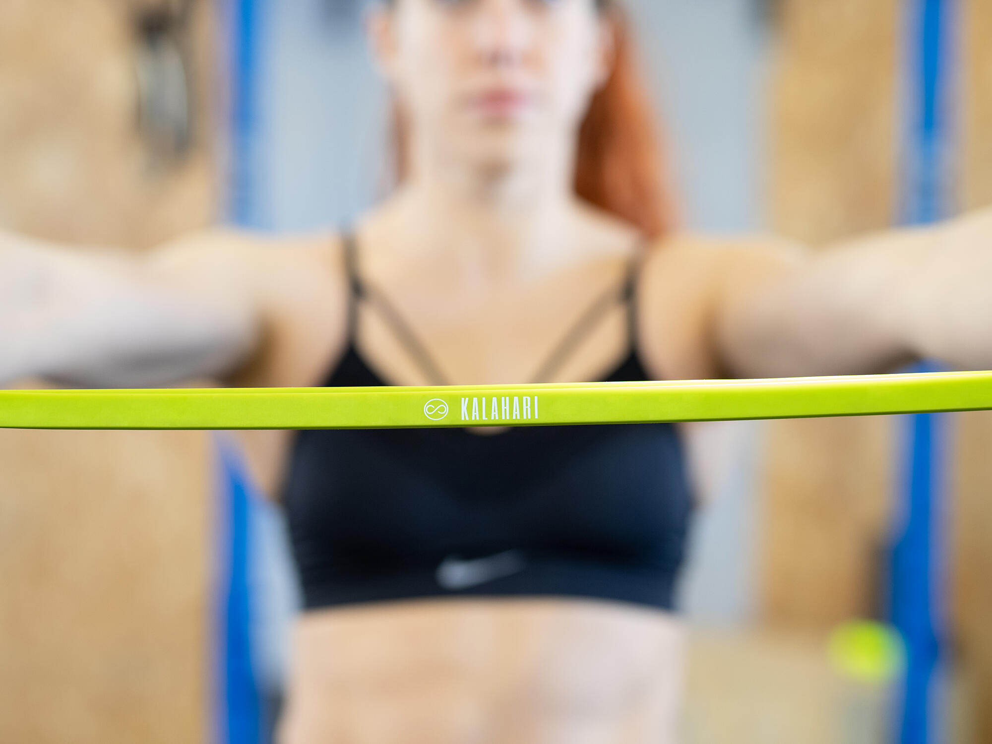 Banda Elástica Amarilla de 5 a 15 kg, Cinta Fitness Entrenamiento, Estiramientos 7/7