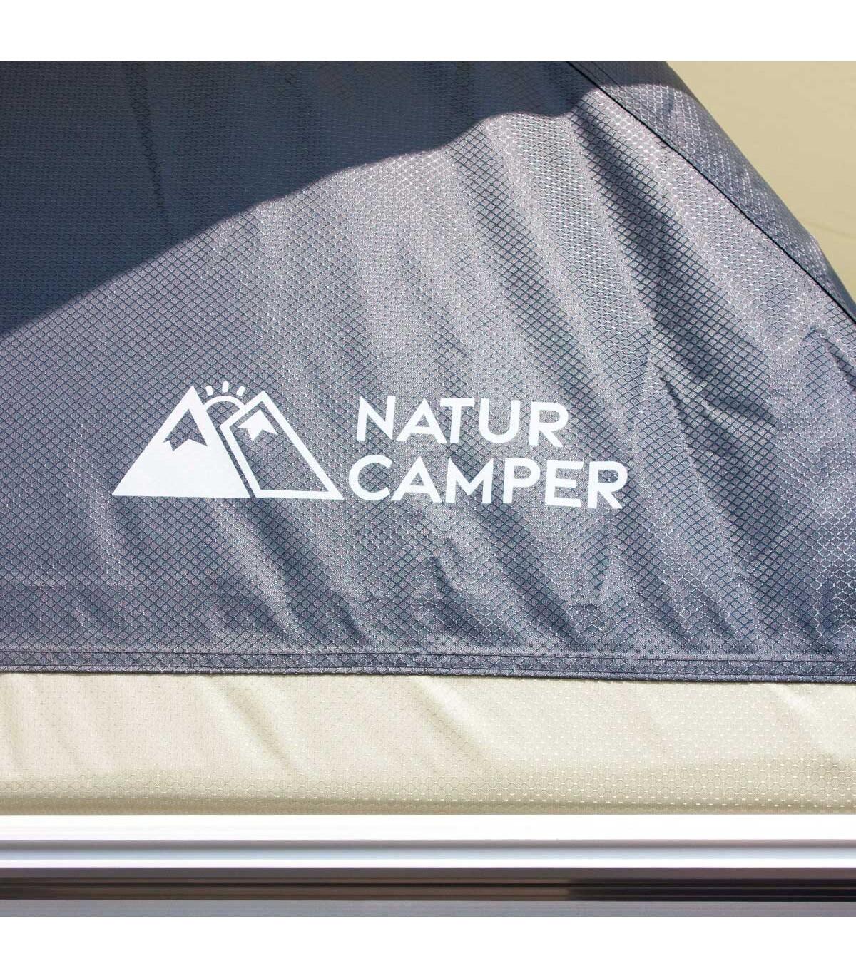 Tente de toit NATURCAMPER FOLD140 pour voiture, SUV, 4x4 ou van 5/7