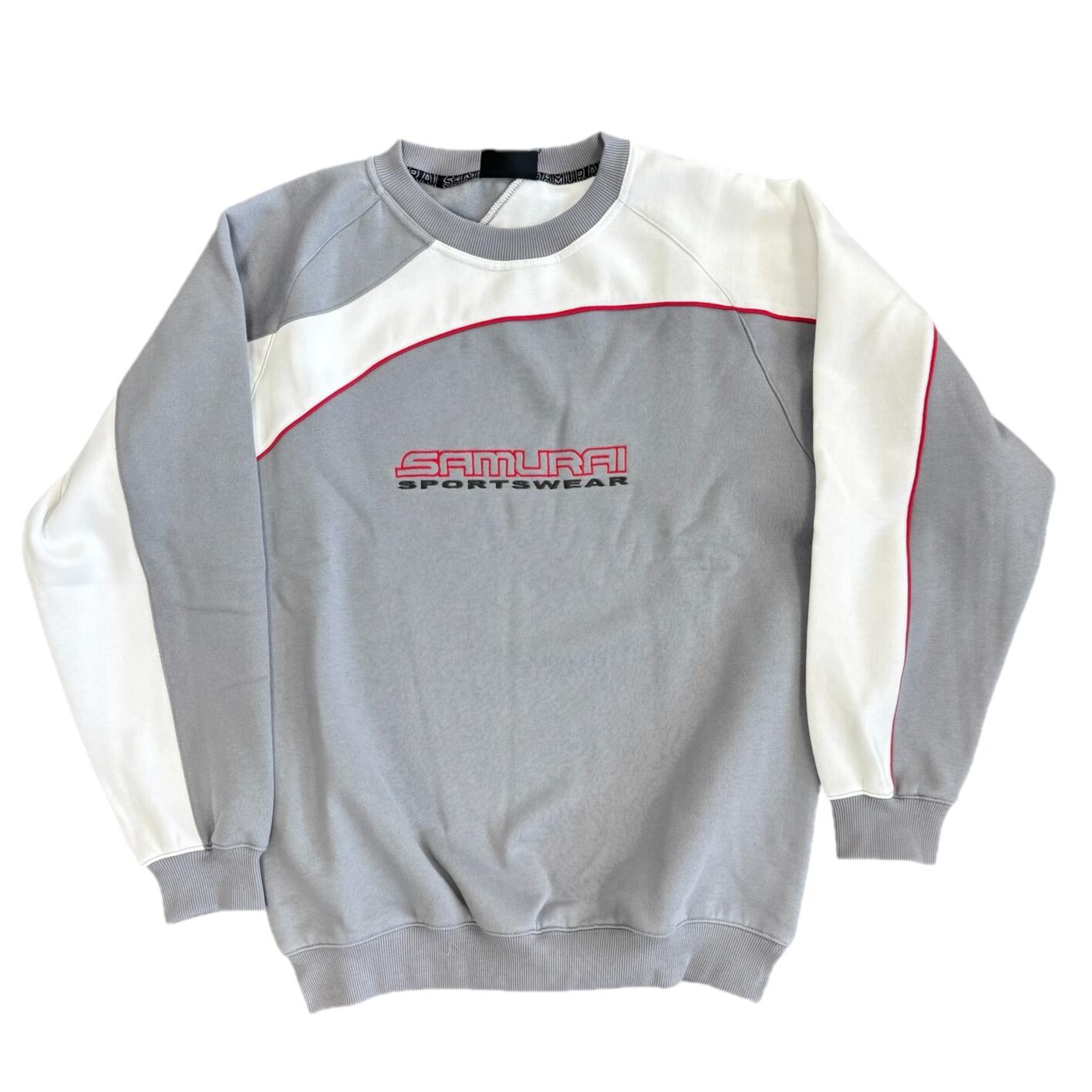 Samurai Men's Rugby Sweatshirt Grey Monarch Logo Top 2/3