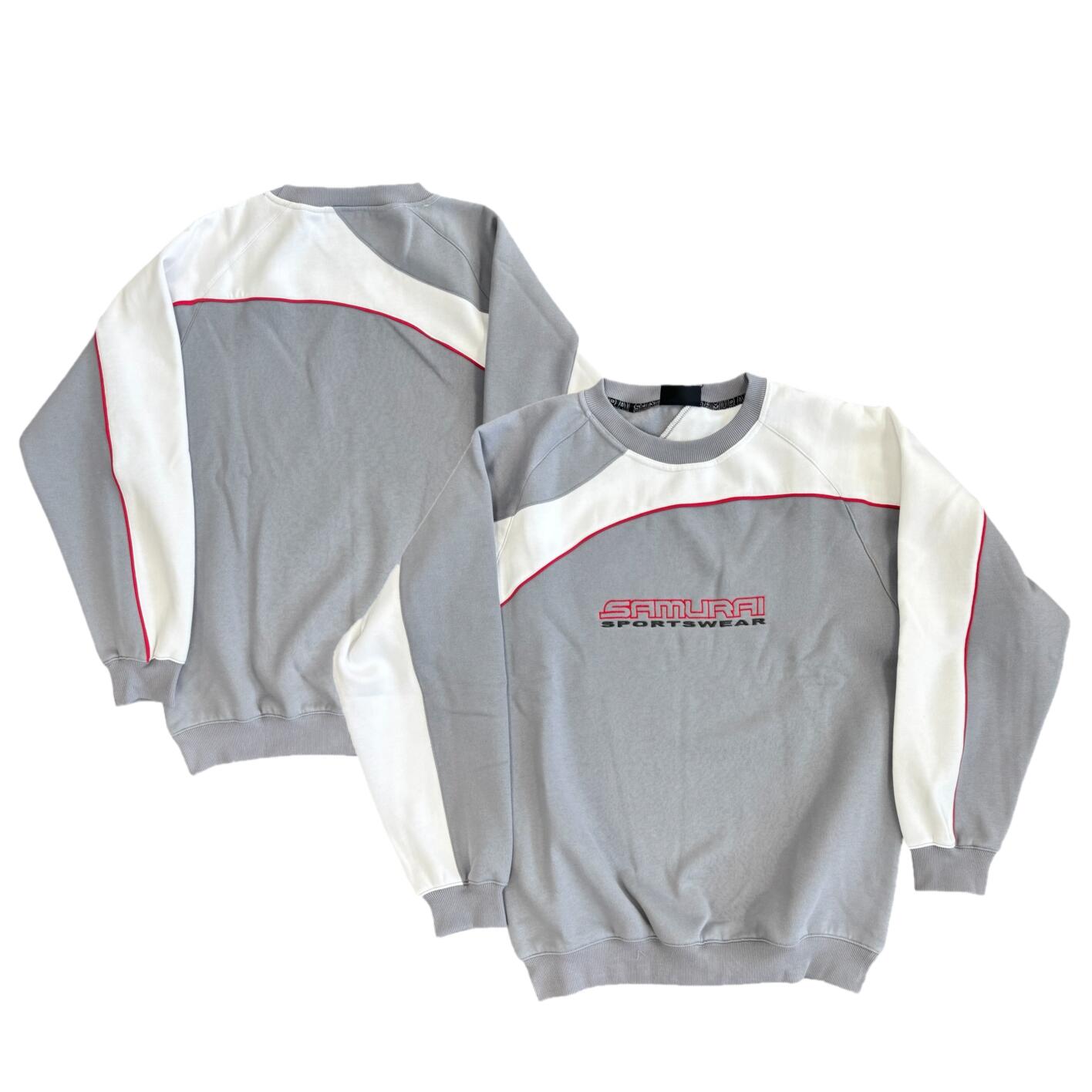 Samurai Men's Rugby Sweatshirt Grey Monarch Logo Top 1/3