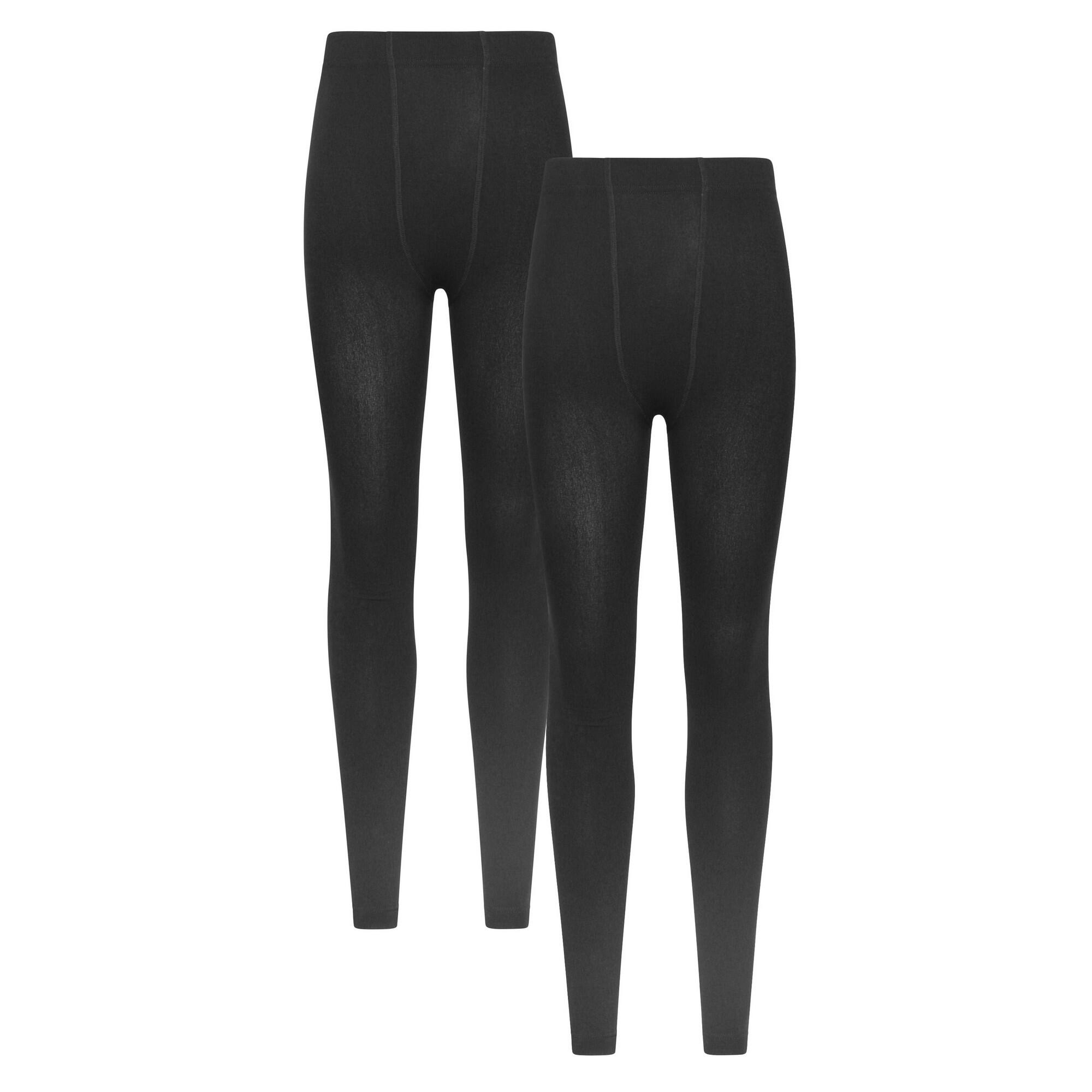 Mountain Warehouse Womens/Ladies Brushed Isotherm Thermal Leggings (Pack of 2)