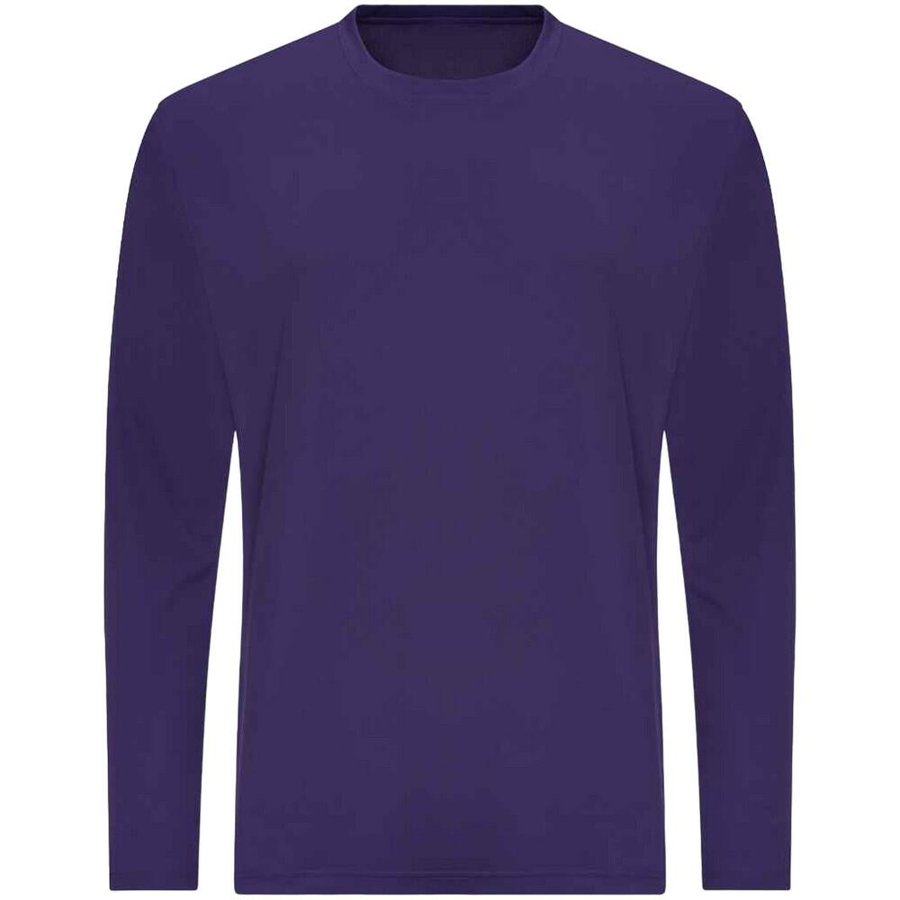 AWDis Just Cool Mens Long Sleeve Cool Sports Performance Plain T-Shirt