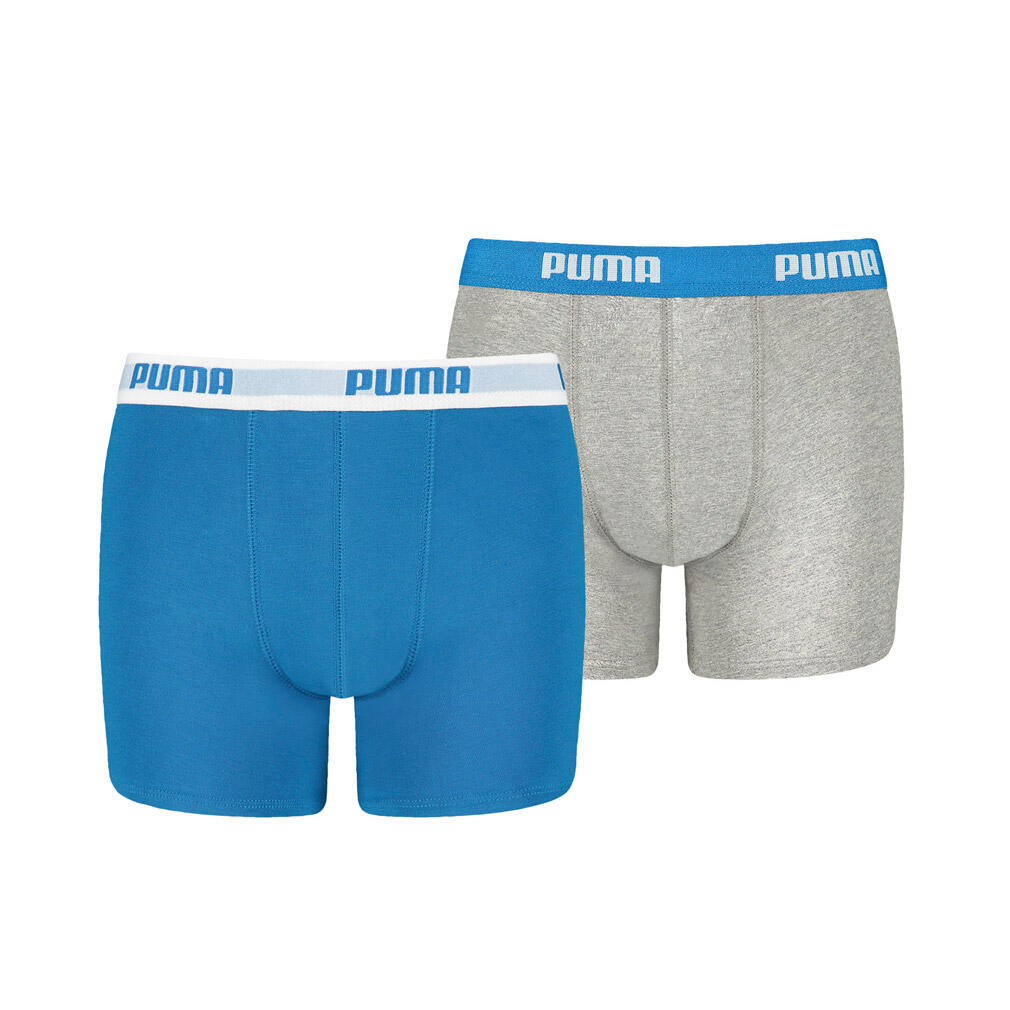 PUMA 2 er Pack Puma Boxer Boxershorts Jungen Kinder Unterhose Unterwäsche