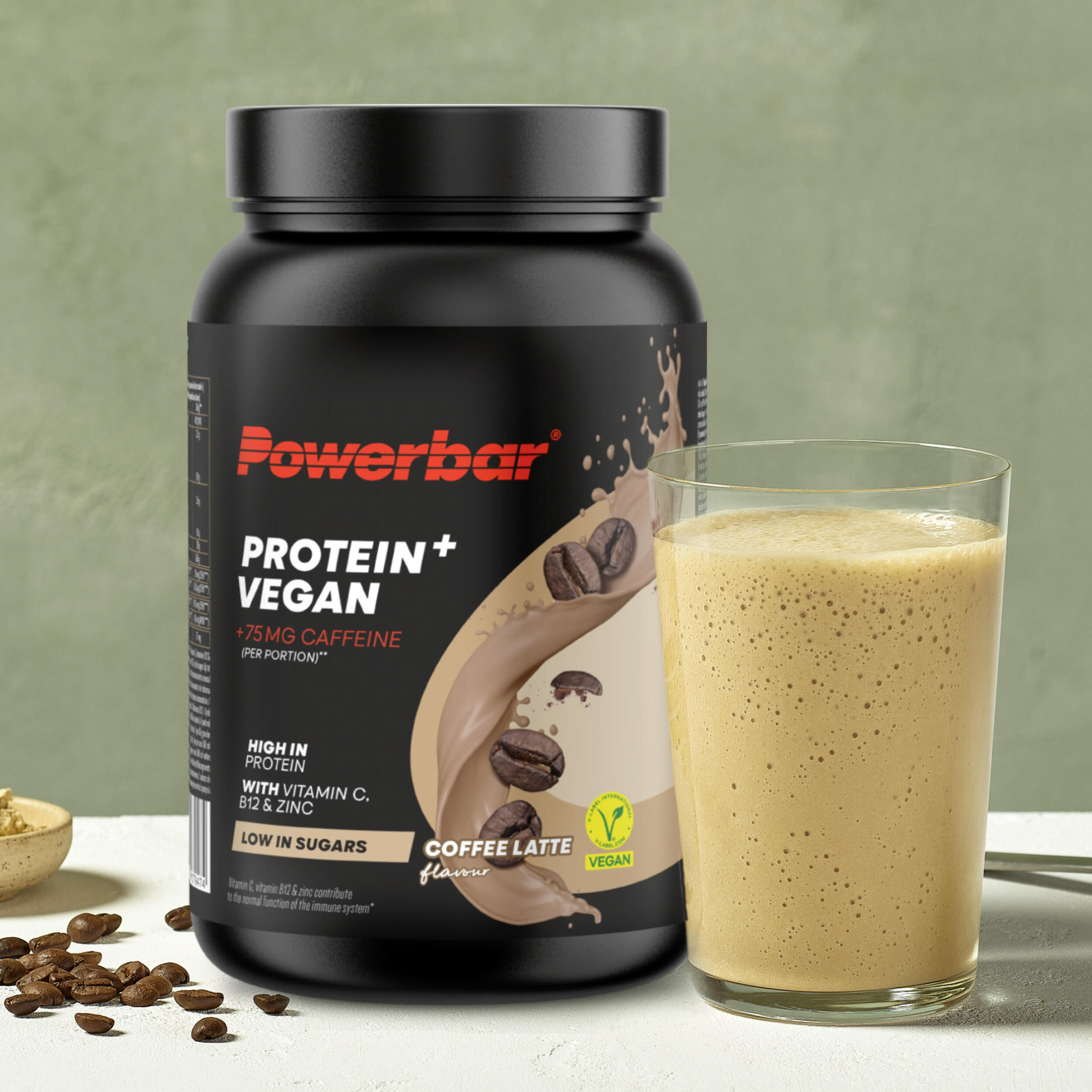 Protein Plus Vegan Immune Support 570g Coffee Latte 5/7