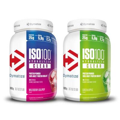 ISO 100 Clear (2x900g) Wild Berry Lollipop & Green Apple