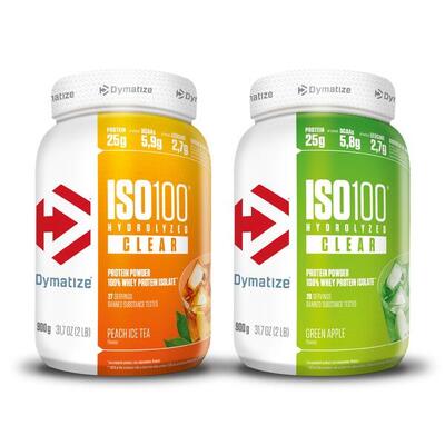ISO 100 Clear (2x900g) Peach Ice Tea & Green Apple